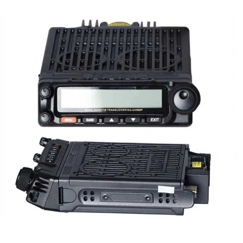 Car Mobile Radio KG-UV980P 50W Quad Band Mobile Radio VHF & UHF Air Band Receiving Cross Band Repeater Car Walkie Talkie