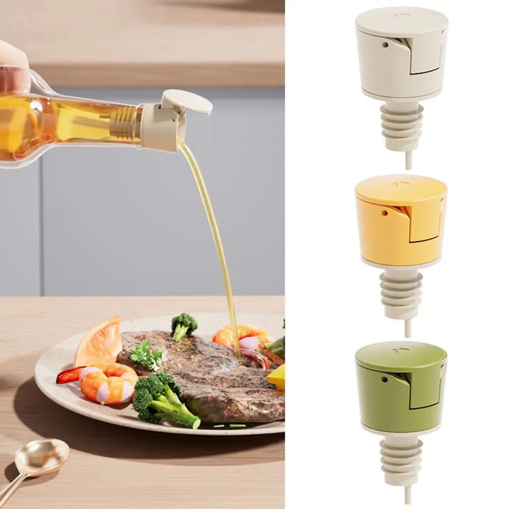 Automatic Opening Oil Bottle Stopper Gravity Induction Spout Stopper Bottle Pourer Cap Kitchen Accessory Dispenser Oil Nozzle