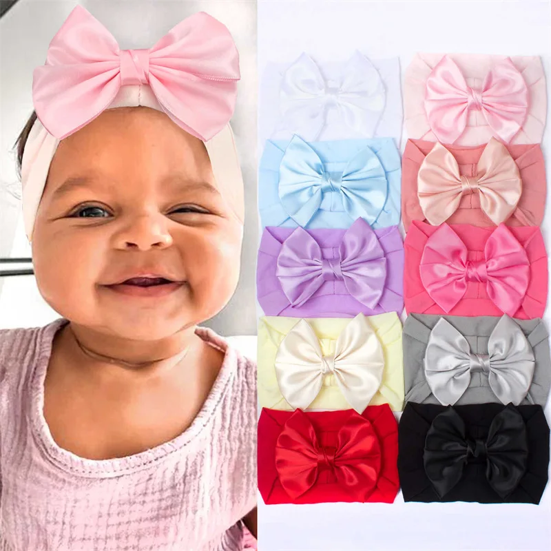 Knit Baby Headbands For Children Elastic Baby Girls Turban Kids Hair Bands Newborn Headwrap Baby Hair Accessories