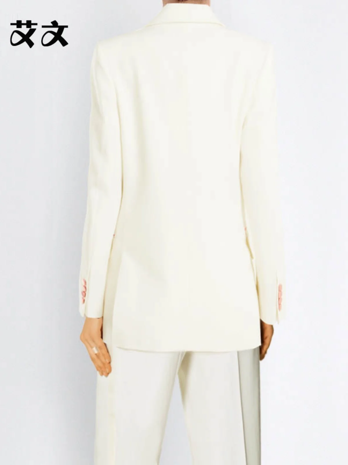 Allingentle satijnen reversblazer dames 2-delige set pak elegante broekpak set voor feest kantooroutfits aanpassen