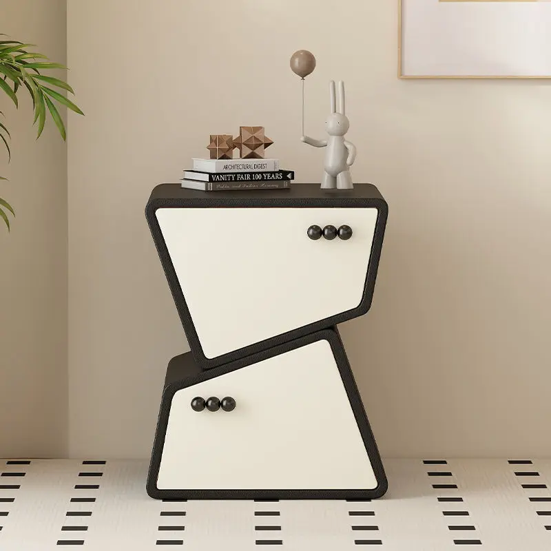 Modern Nightstand - Minimalist Solid Wood Bedside Table