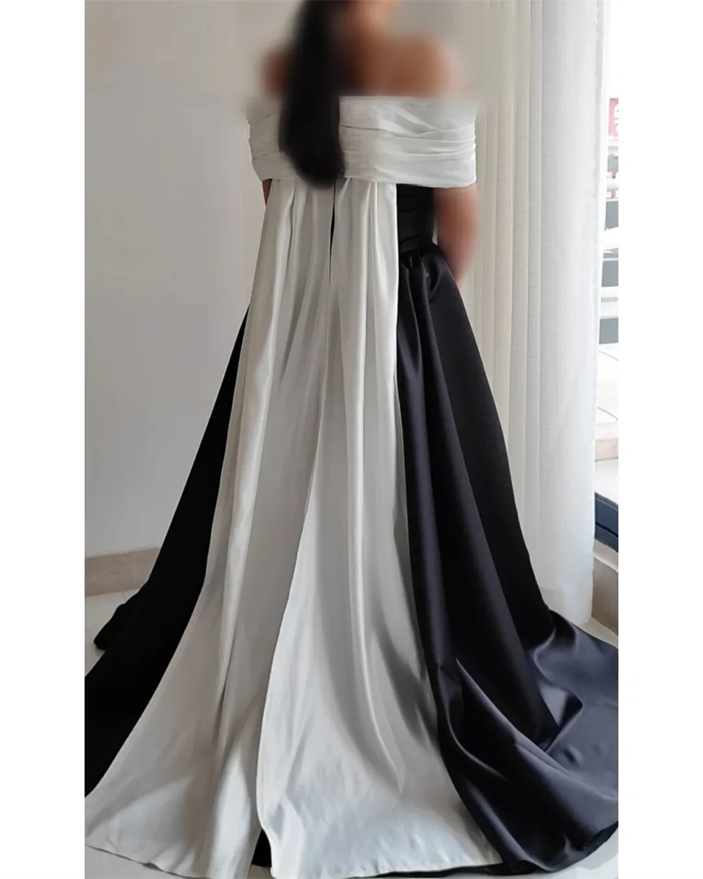 오프숄더 롱 볼 이브닝 드레스 스트랩리스 A라인 여성 프롬 가운 플로어 길이 우아한 맞춤형 새 파티 드레스