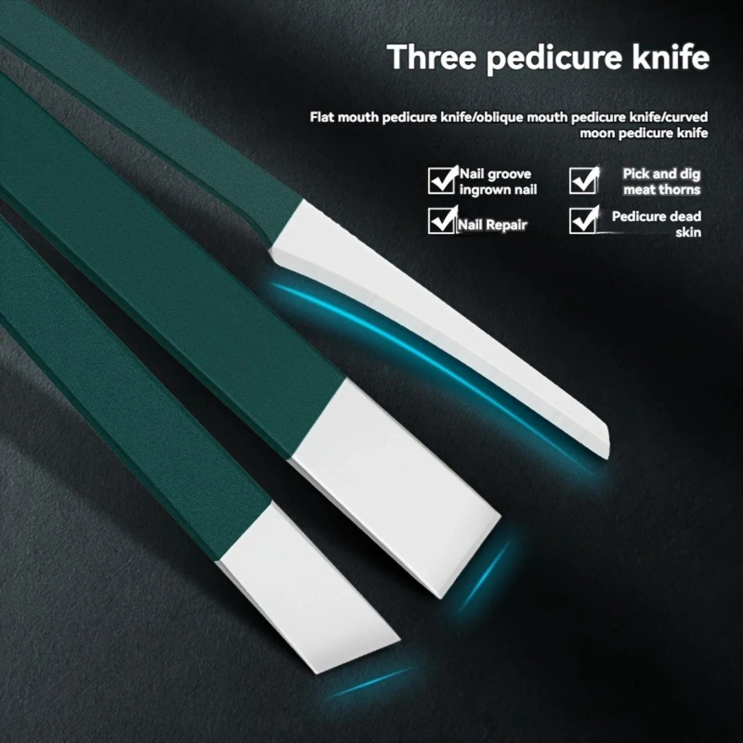 ชุดกรรไกรตัดเล็บ 13 ชิ้นพร้อมที่กันจอนและดันหนังกําพร้า - เครื่องมือแต่งเล็บแบบพกพาสําหรับใช้ ไม่ต้องใช้แบตเตอรี่