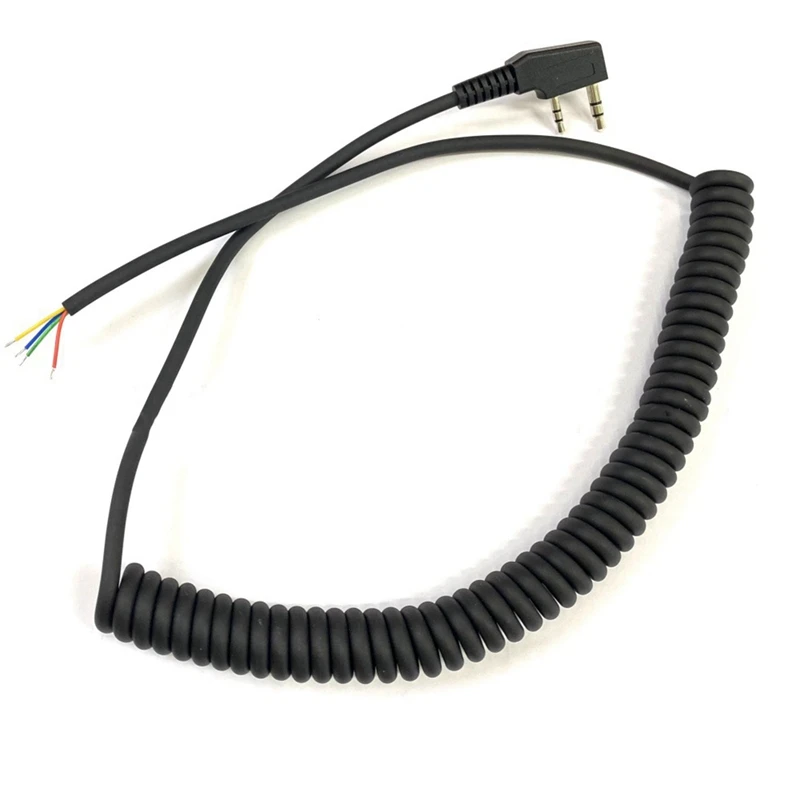 

Y51A-Walkie Talkie Microphone Cable Replacement Cable K-Plug Mic Cable Walkie Talkie Accessories DIY Universal Walkie Talkie