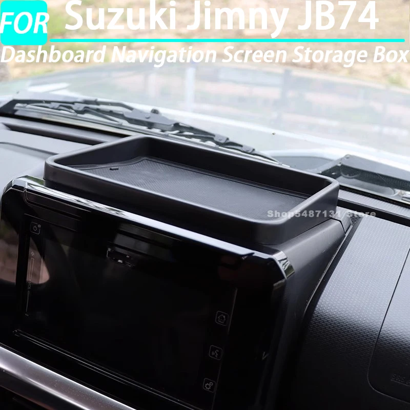 

Car Dashboard Navigation Screen Storage Box for Suzuki Jimny JB74 Interior Accessories 2019 2020 2021 2022 2023 2024 2025