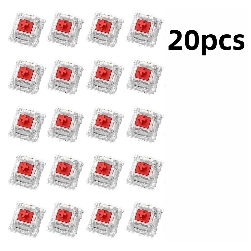 20/50/100 Stuks Toetsenbord Schakelaar Toetsenbord Clicker Sleutel Vervanging 3 Pin Tactiele Schakelaar Plastic Kruiskoppeling Voor Vervangende Onderdelen
