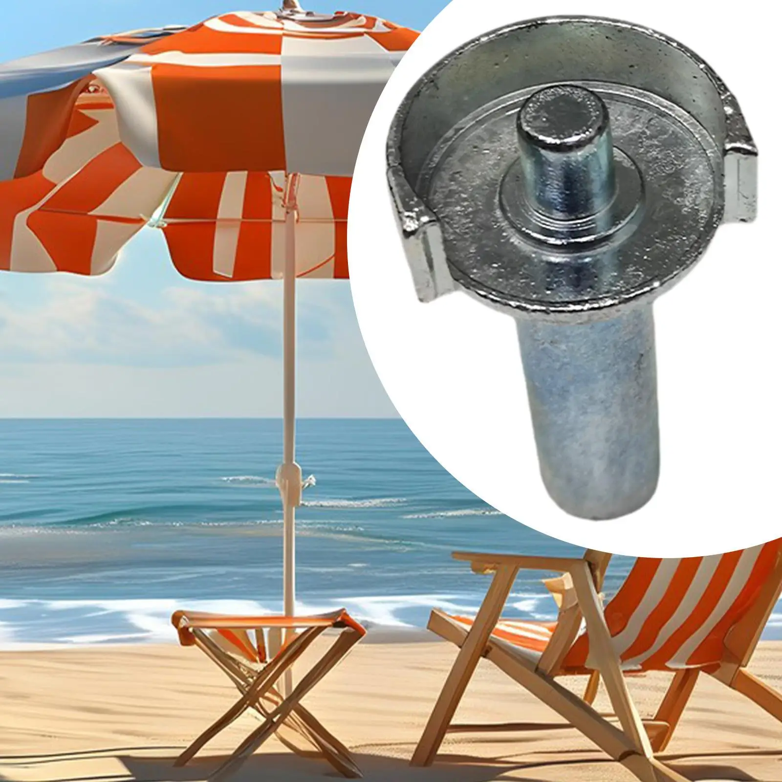 Handrail Spool Bar Patio Umbrella Accessories Replace Umbrella Attachment Parasol Accessories for Deck Picnic Beach Parasol