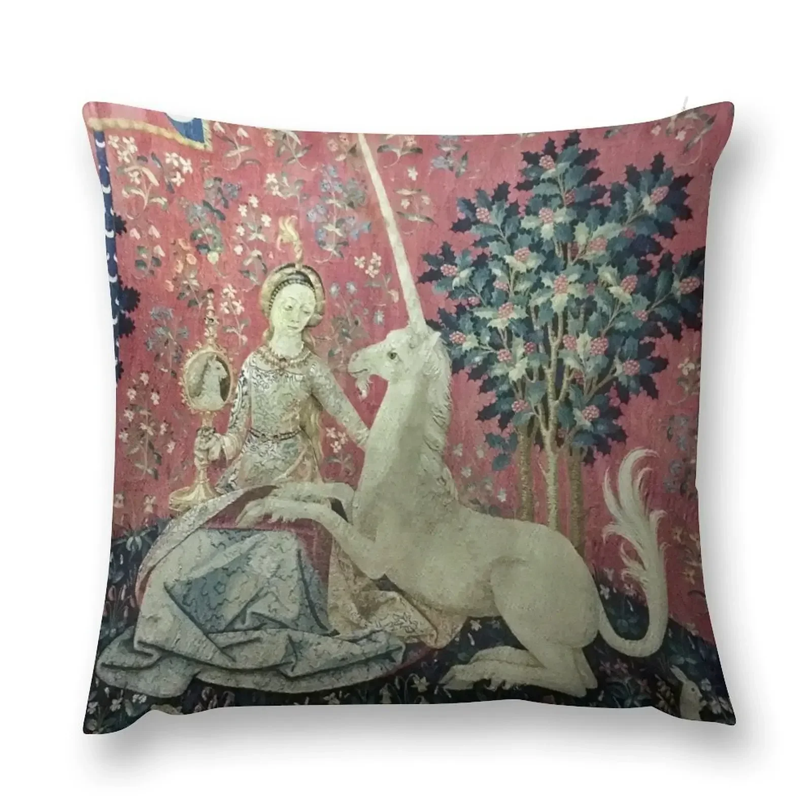 

The Lady and The Unicorn Throw Pillow Luxury Cushion Cover Cushion Cover Elastic Cover For Sofa pillow