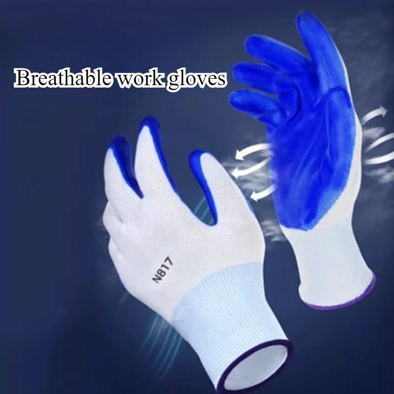 

Oil-resistant Wear-resistant Oil-proof Nitrile Labor Protection Gloves for Working Construction Sites Security Protection Glove