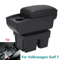 For VW Golf 7 Armrest box For Volkswagen Golf 7 Mk7 Car Armrest Interior Retrofit Part Storage Box Car Accessories 2014 -2019