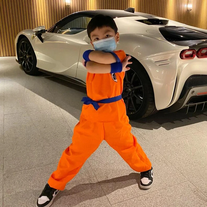 أزياء الهالوين التأثيرية ملابس الكبار Accory Goku ملابس الأطفال أداء المسرح الصيني التقليدي ث...