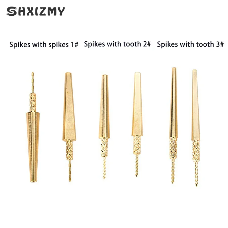 

250/500/1000pcs Dental Lab Brass Dowel Stick Pins With Spike Pitch Brass Pins For Plaster Stone Die Model Work Dental Material