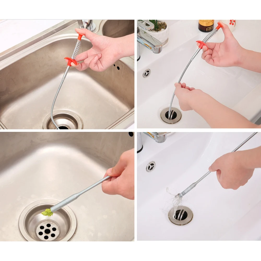 Multifunctional Cleaning Claw Hair Catcher Kitchen Sink Cleaning Tools Hair Clog Remover Grabber for Shower Drains Bath Basin