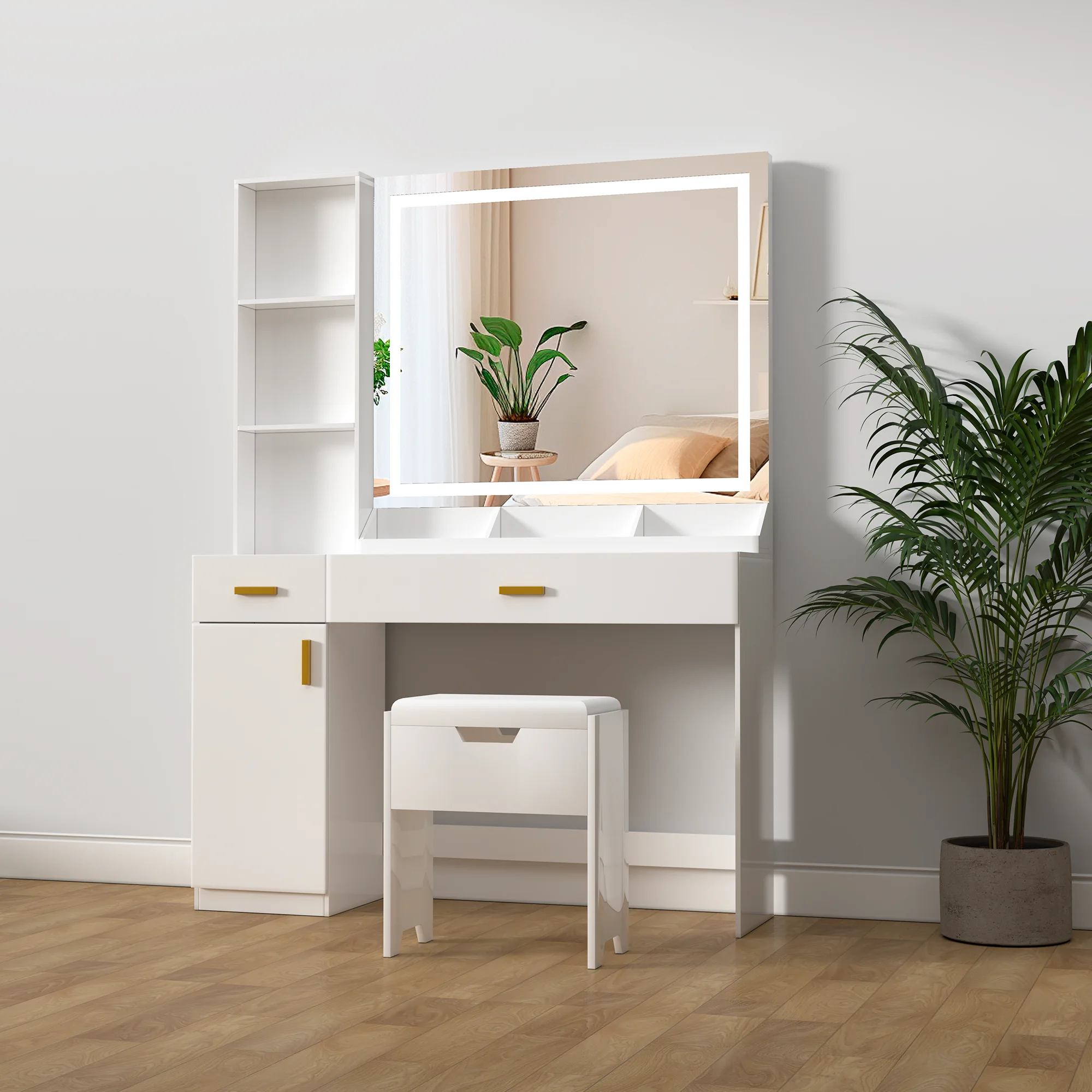 Furniture Quality Control - Moderne, hochwertige Schminktische aus Holz mit