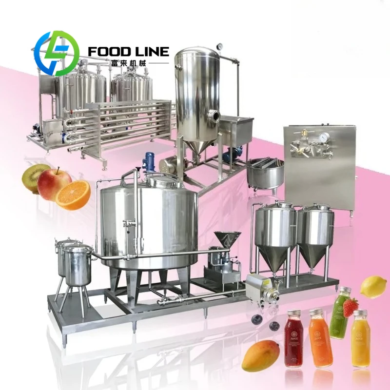 Industrial Beverage Making Machine Production Line Equipment for Dairy Based Beverage Milk Food & Beverage Machinery Processing