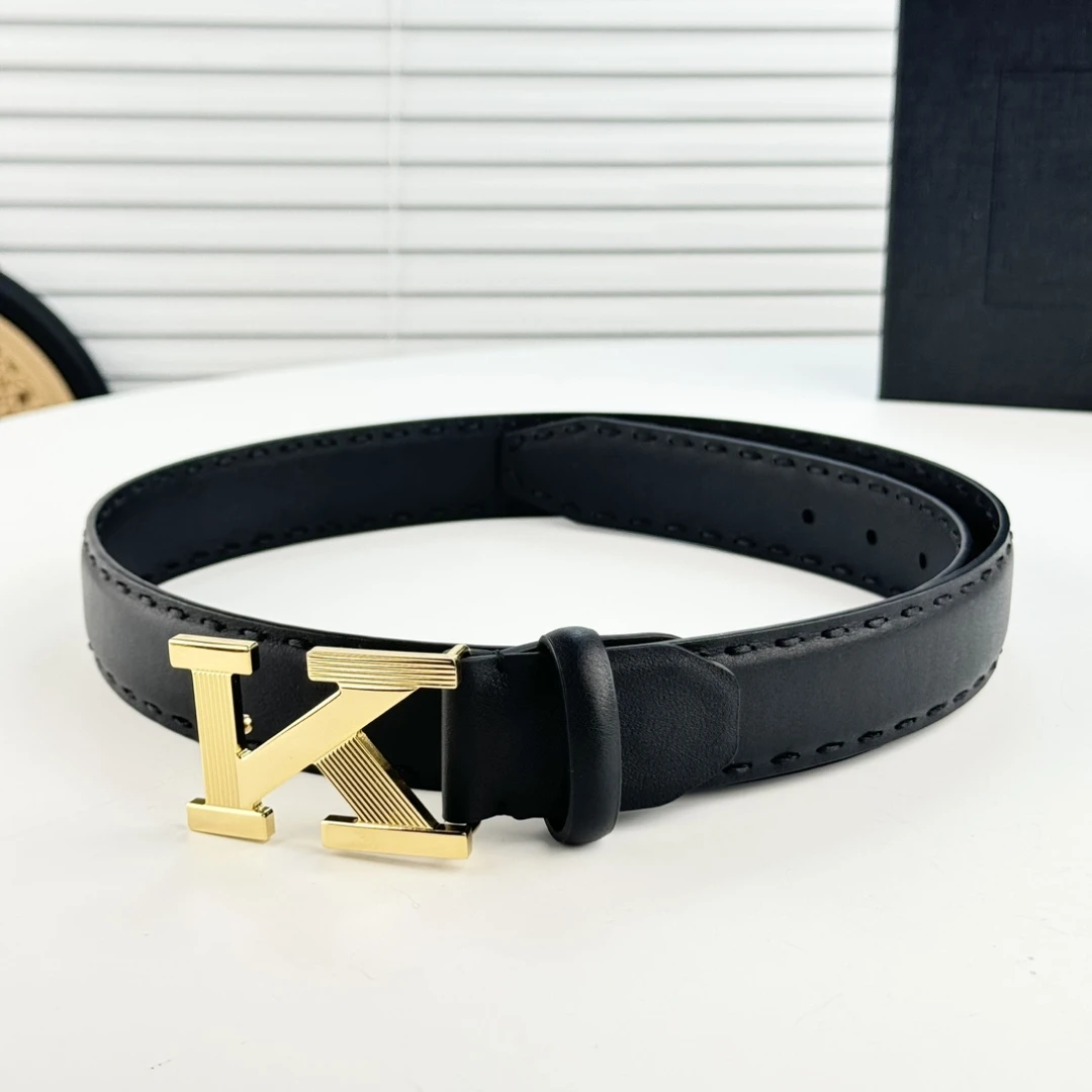 NEW High Quality Letter Designer Belt Denim Formal Genuine Leather Black Men Fashion Luxury K Business Belt