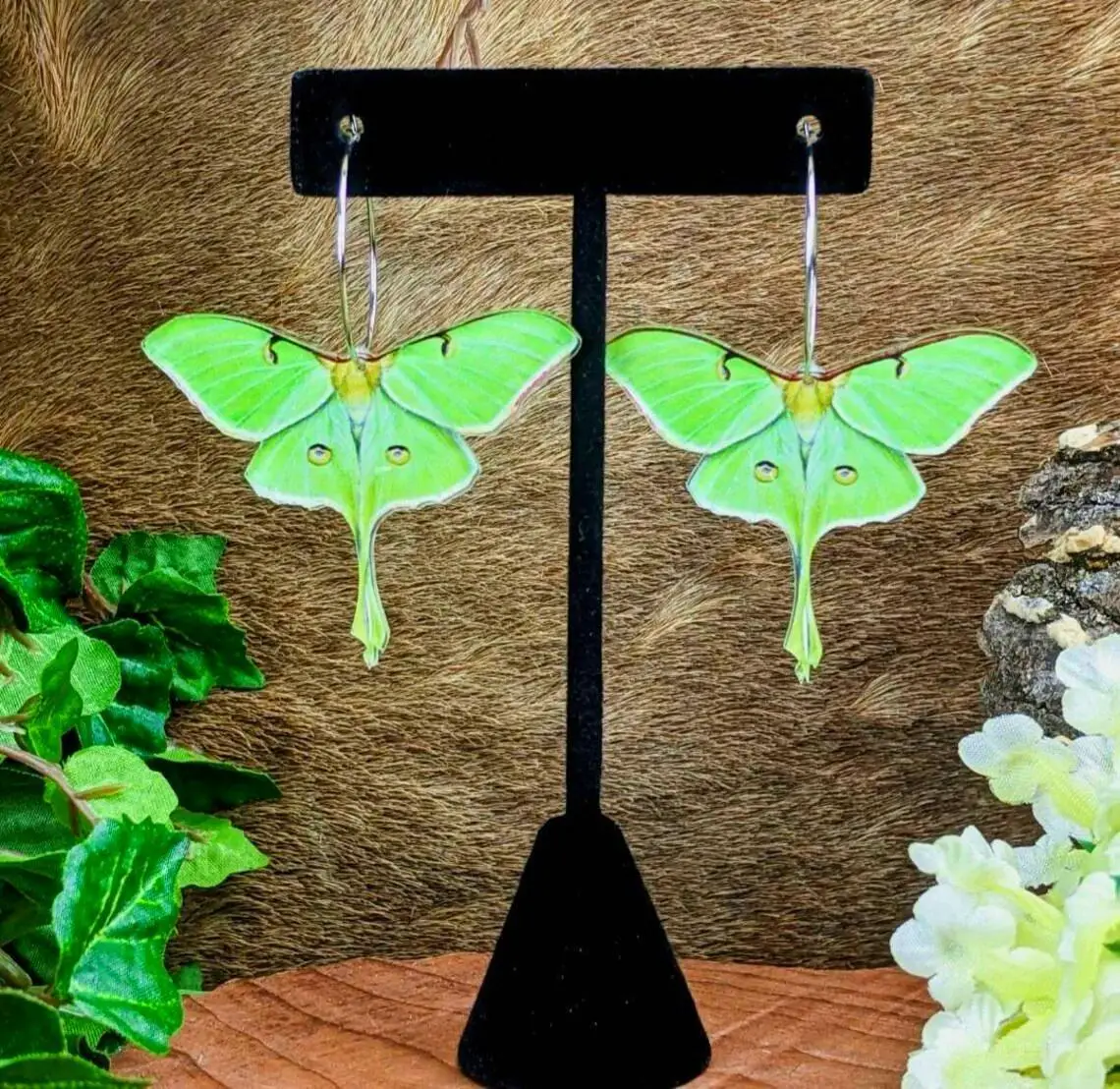 أقراط عثة الخماسي، مجوهرات بوهيمية، حشرة، عثة خضراء، دائرة، قطرة للدموع، الشمس والقمر، خطاف أذن على شكل فراشة للنساء والفتيات، جديد