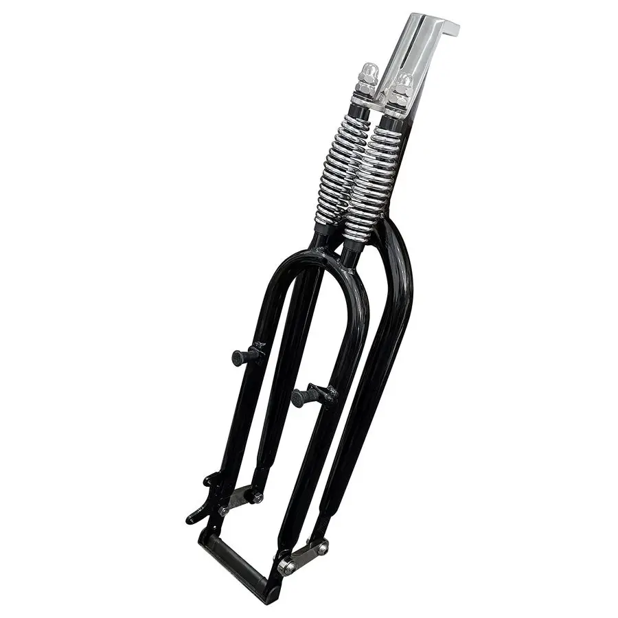 

inch Threaded Bicycle Fork 26 Dual Springer Suspension Bike Fork, Classical Fork for Cruiser Chopper Bike, Disc Brake