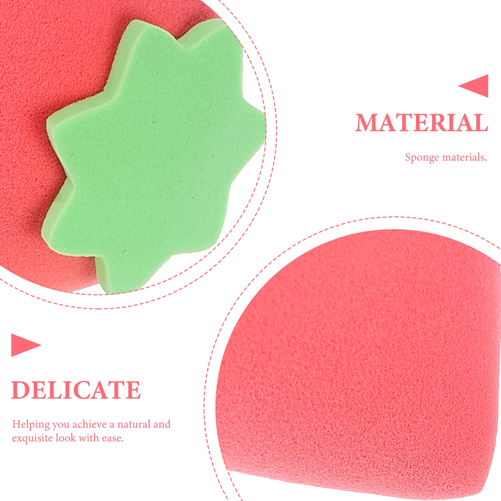 

4pcs Fruit Beauty Sponge Small Portable Powder Puff Makeup Sponges Women Tools Foundation Concealer Bronzer