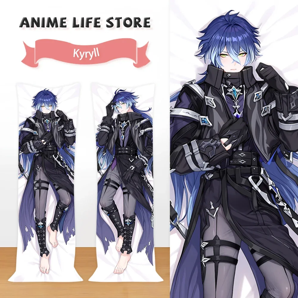 Game Genshin Impact Kyryll Chudomirovich Flins Dakimakura Cover Hugging Body Anime Peachskin Pillowcase Otaku Cushion Cover