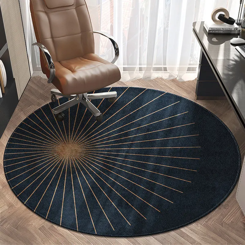 Round Rugs Swivel Chair Floor Mat Round Carpets for Living Room Decoration Home Bedroom Decor Carpet Sofa Coffee Tables Area Rug