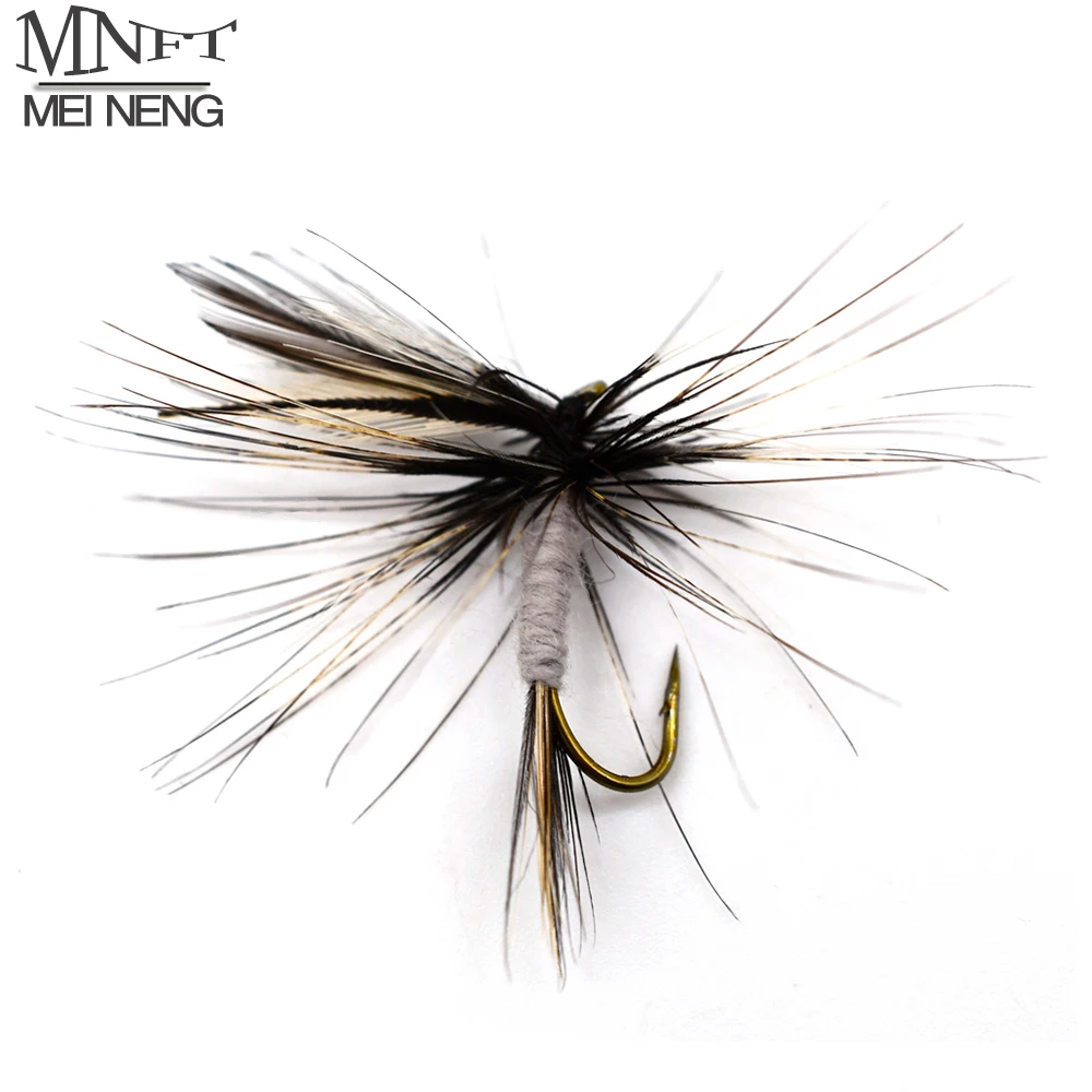 MNFT 10PCS 10# Dun Fly Fishing For Trout Fly Hook Fishing Dry May