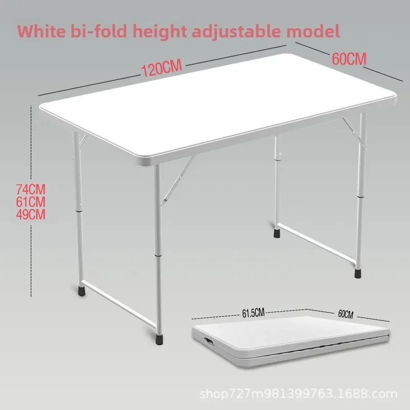 Folding Outdoor Table Portable Trade Show Rectangular Plastic Study Restaurant Dining Picnic Table Desk Table Camping Table