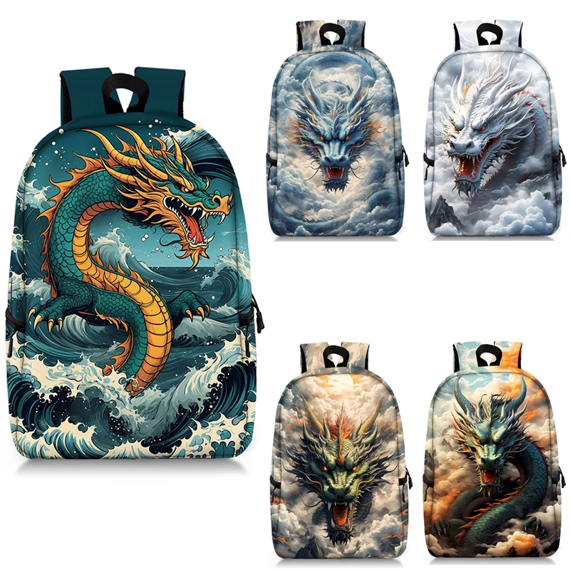 Cool Chinese Dragon zaino donna uomo borse da viaggio zaino Casual borse da scuola per studenti per adolescenti zaini per Laptop borsa per libri