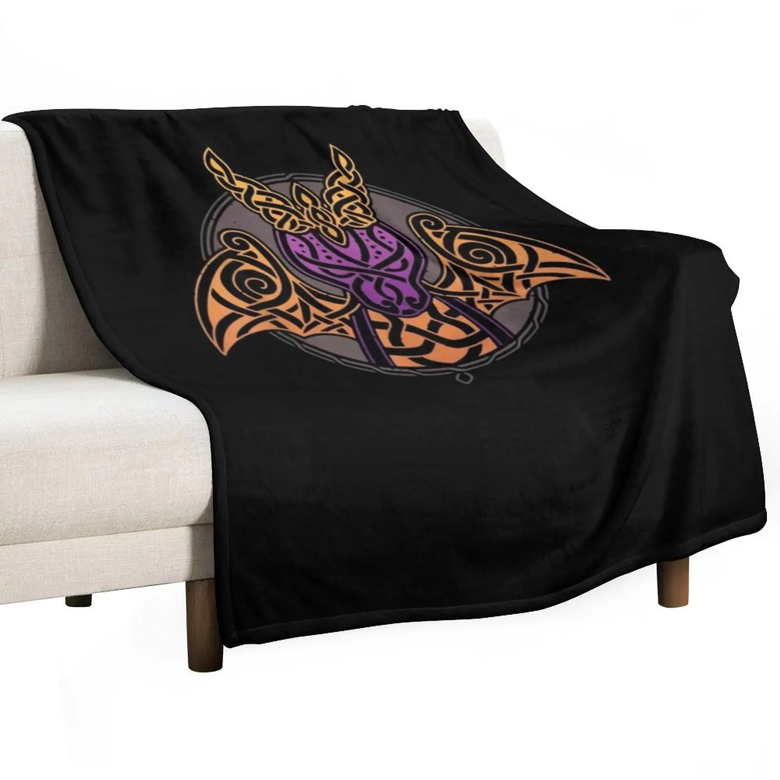 Funny Dragons Design Vintage Spyros Playing Gaming Platforms Throw Blanket Sofa blankets ands Summer Warm Retros Blankets