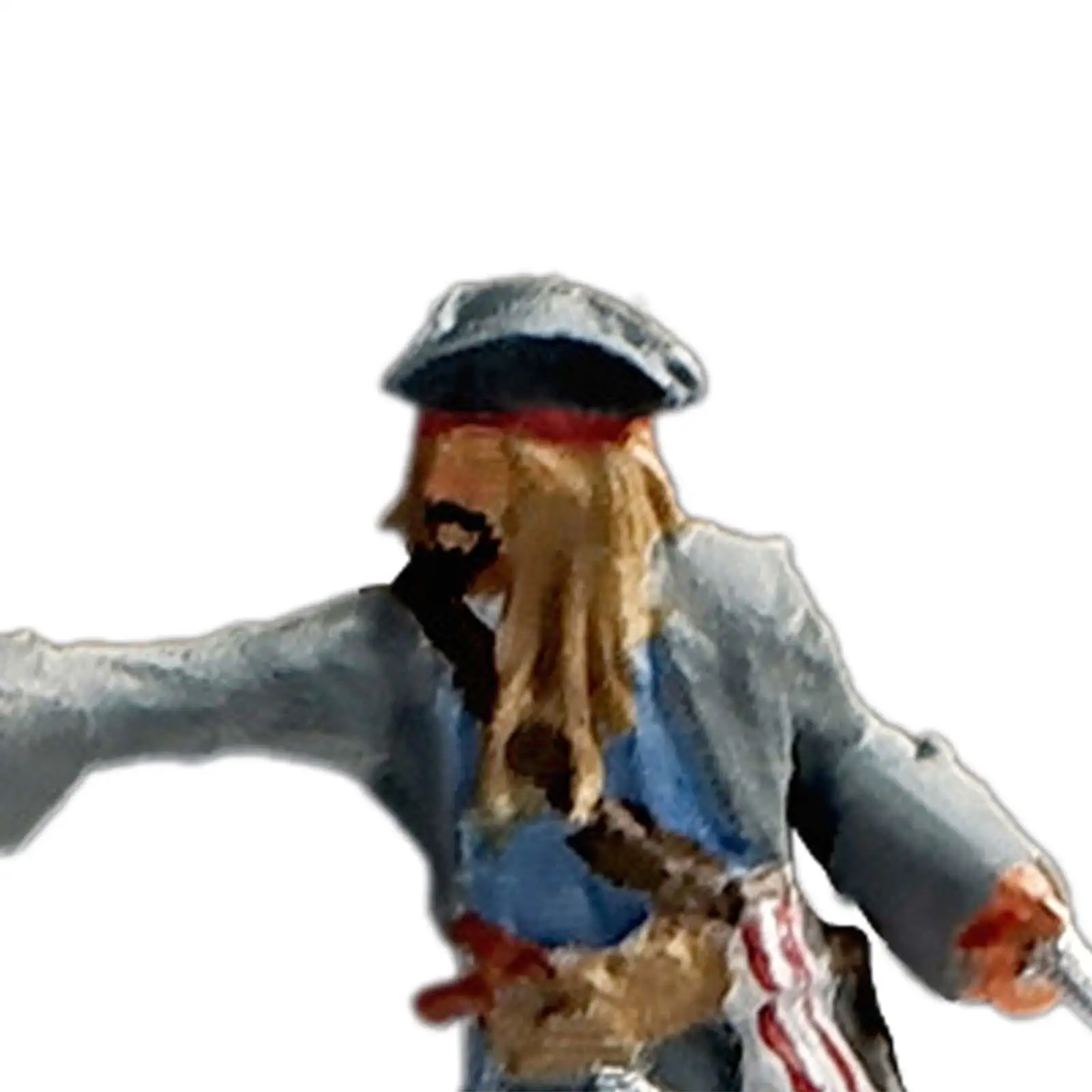 1/64 figuras de ação pirata, figuras de brinquedo educativo, coleções pintadas à mão jardim pirata brinquedo figuras piratas para idades 5 + meninas