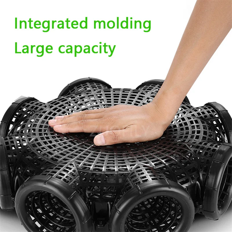 3/8 Holes Outdoor Folding Crayfish Catcher Casting Fish Network Crab  Shrimp Eels Loach Traps Mesh for Fishing Net Tackle Cage