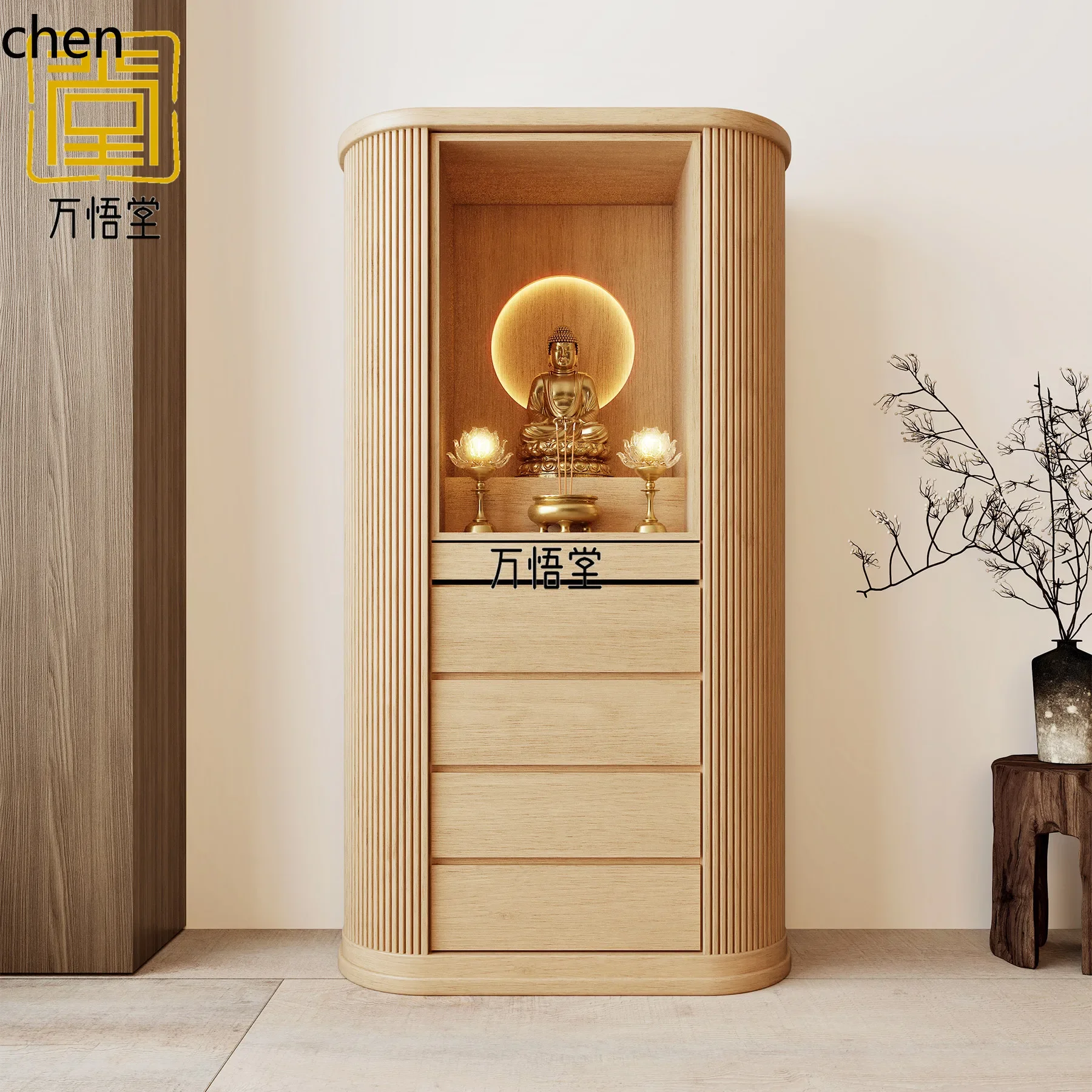 

YFYHt buddha nichefor home altar table cabinet guanyin buddha statue table altar buddha cabinet