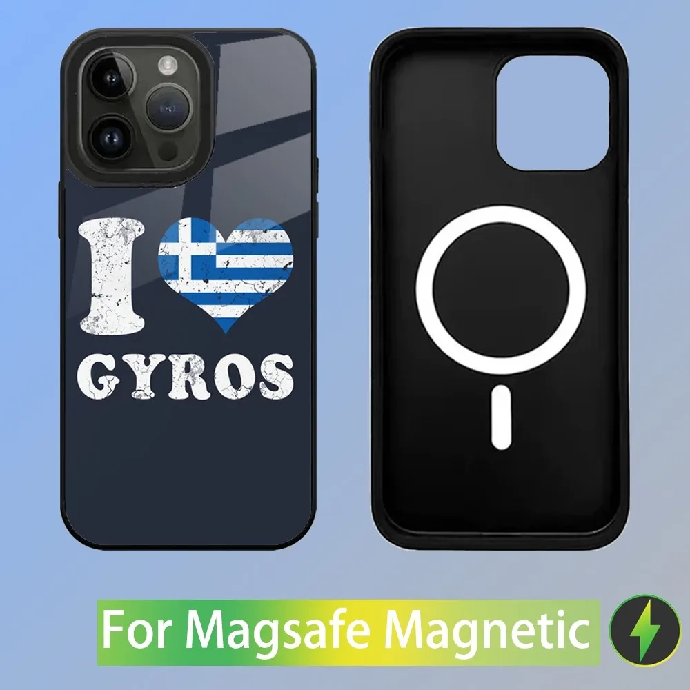 Greek Greece Flag Phone Case For iPhone 16,15,14,13,12,11,Plus,Pro,Max Mini Magsafe Magnetic Wireless Charging