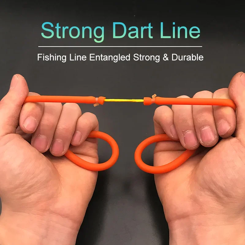 1745/2050/3060 Fish Shooting Rubber Band 4 Dragged 2 Dragged High Elastic Fish Dart Fishing Shooting Slingshot Rubber Band