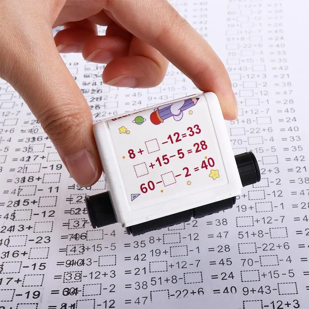 Matemática Calculando Ferramenta para Fazer Aritmética, Rolling Stamp, Blank e Scroll, Math Suprimentos