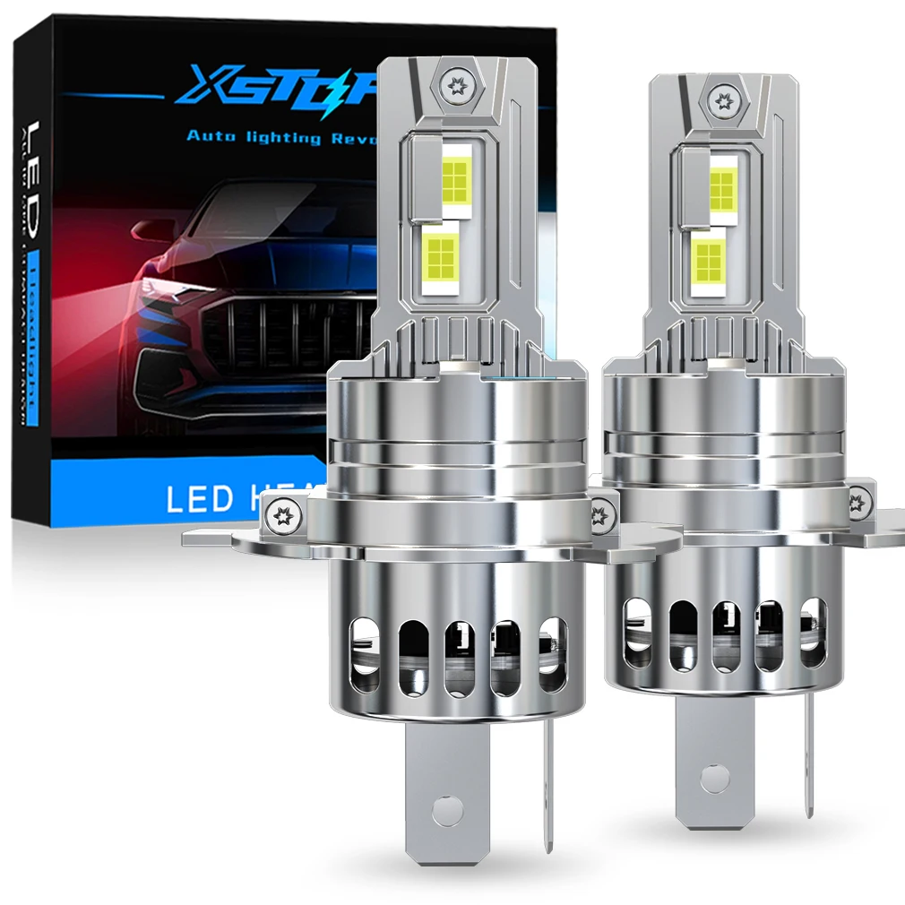 XSTORM H4 LED المصباح Canbus 300W 30000LM LED H4 مصابيح كهربائية 24 CSP رقائق مع مروحة توربو أضواء سيارة مرحبا/منخفضة المصابيح الأمامية 6500K