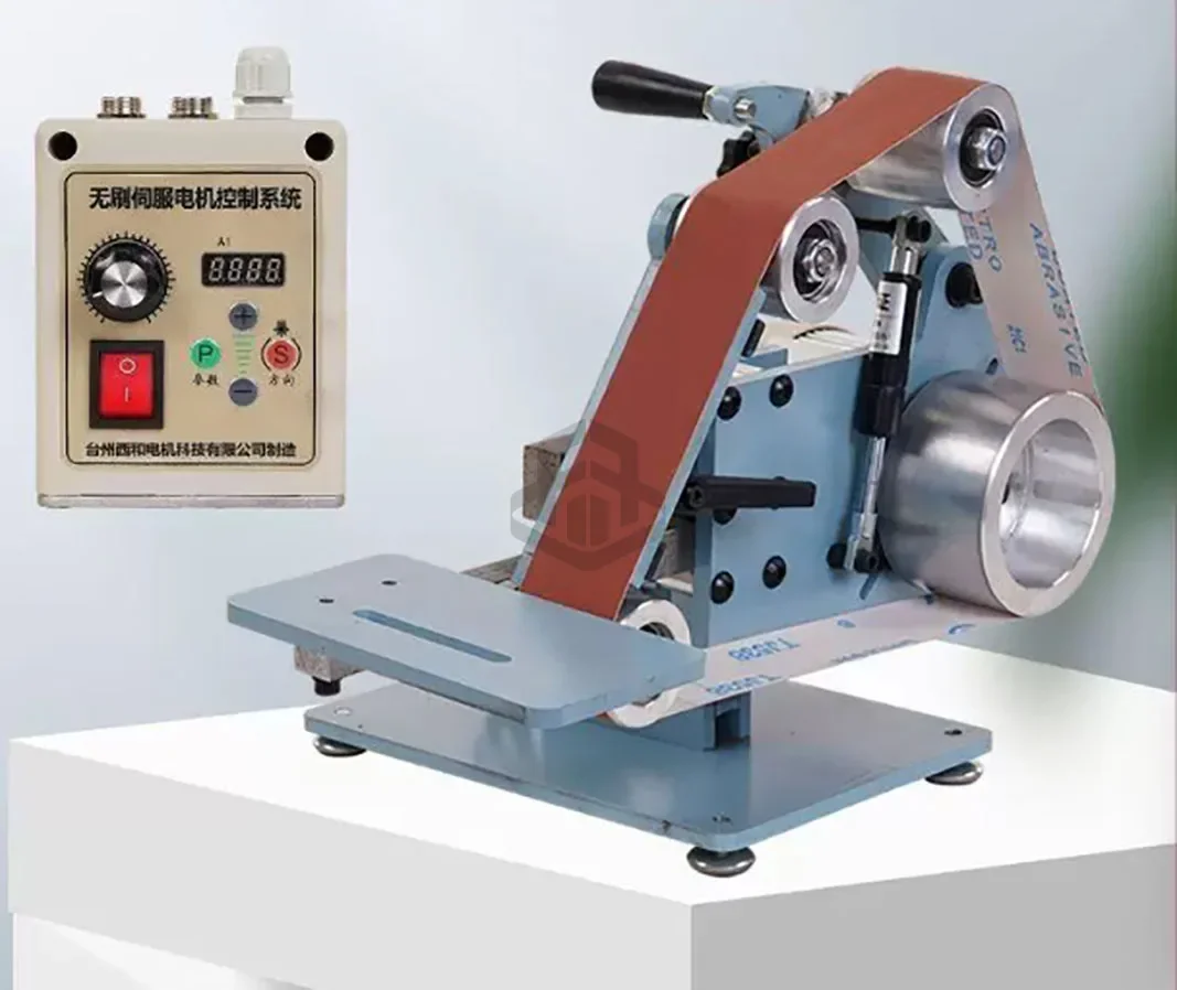 Small Belt Polisher Machine for Metal Parts Surface Finishing