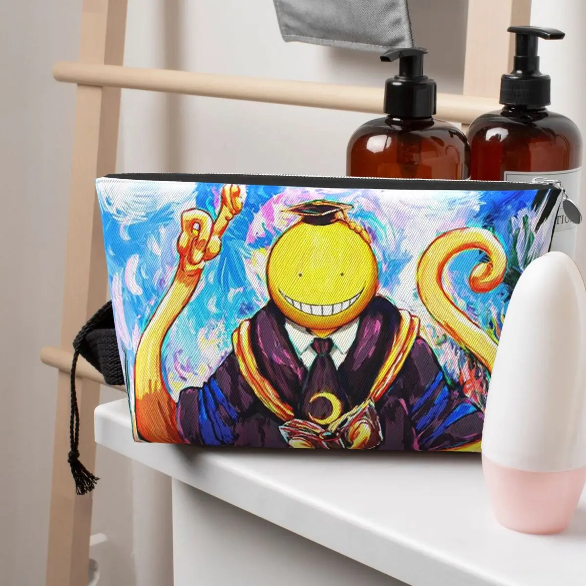 

Assassination Classroom Octopus Koro Sensei женские косметички дорожный органайзер для макияжа сумка для хранения туалетных принадлежностей Dopp Kit Case