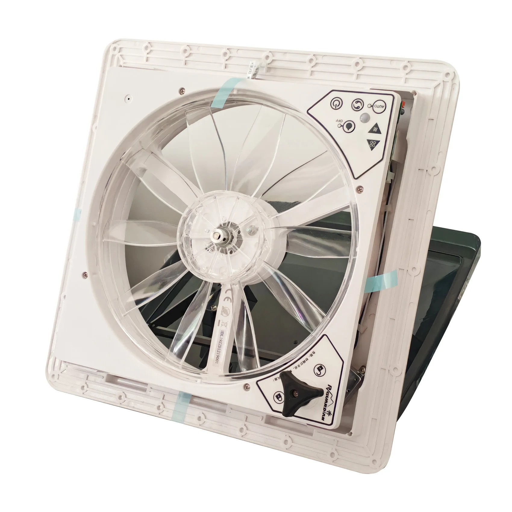 

Remote Control Smoked Lid Motorhome Roof Vent Exhaust Fan