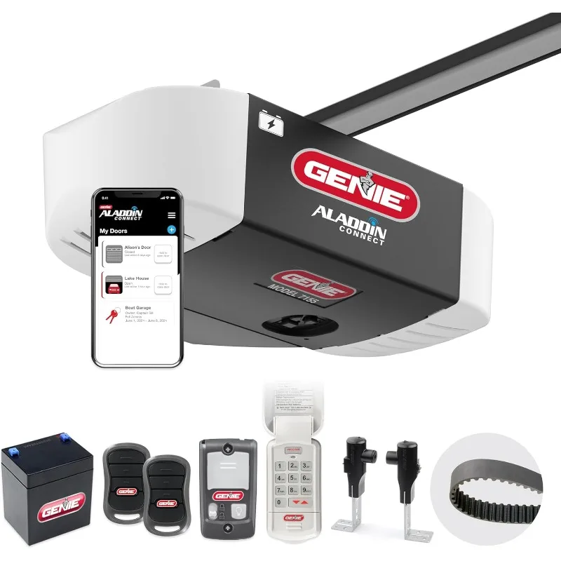 

Умный Открыватель для гаражных дверей StealthDrive Connect 7155-TKV, бесшумный Открыватель, Wi-Fi, резервное копирование батареи, работает с Alexa & Goo