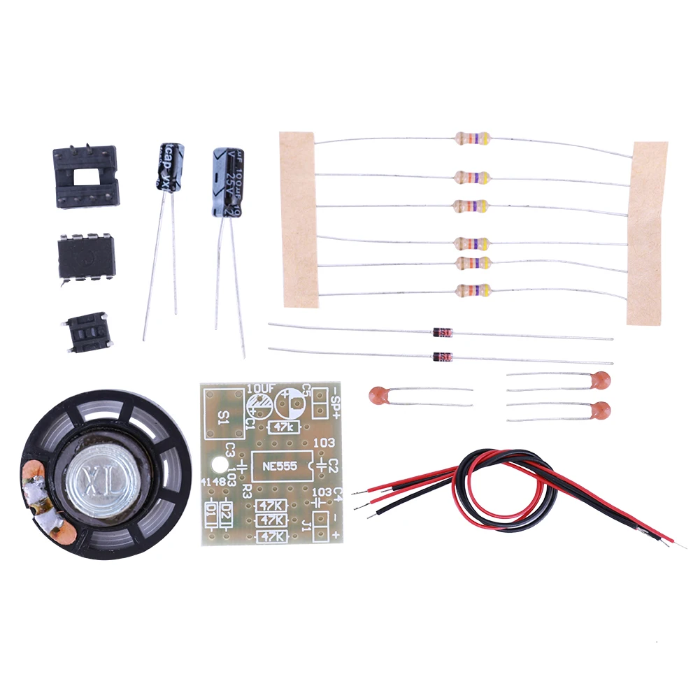 NE555 Türklingel-Suite, elektronische Produktion, Türklingel-Suite, DIY-Kit, Ding Dong, Türklingel, PCB, Schweißlabor