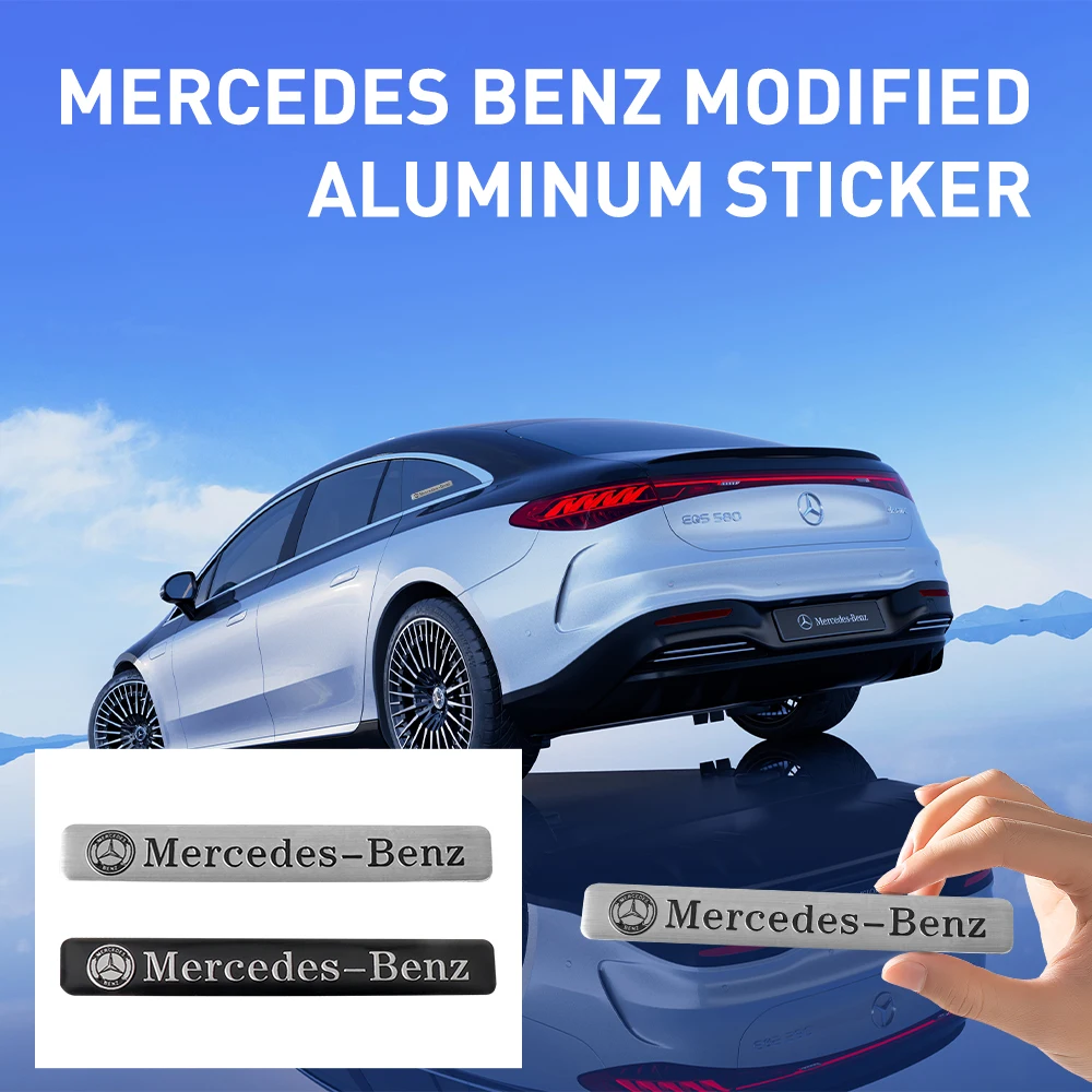 1PCS Aluminum Alloy Car Styling Badge Sticker for Mercedes Benz Maybach W204 W205 W211 W203 Amg W177 W213 GLK CLS GLC CLA GLA