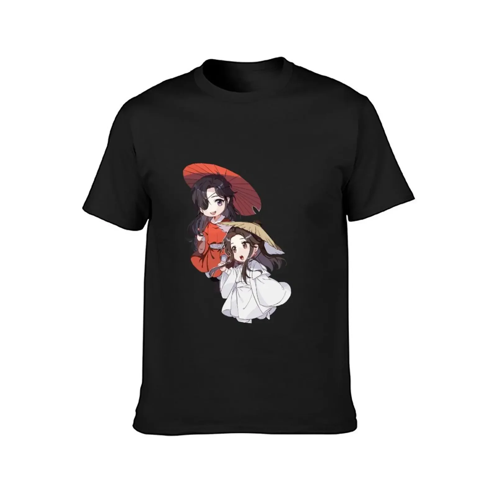 Chibi Hua Cheng dan Xie Lian T-Shirt summer tops anime men workout shirt