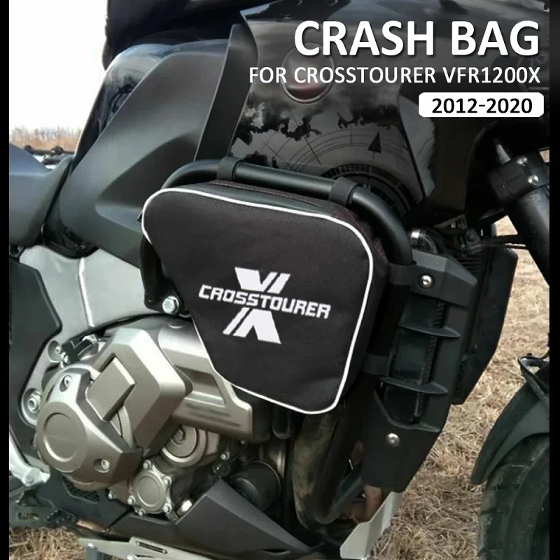 Motorcycle Waterproof Bag For Honda VFR1200 X Crosstourer 12 - 20 Frame Crash Bars Original Bumper Repair Tool Placement