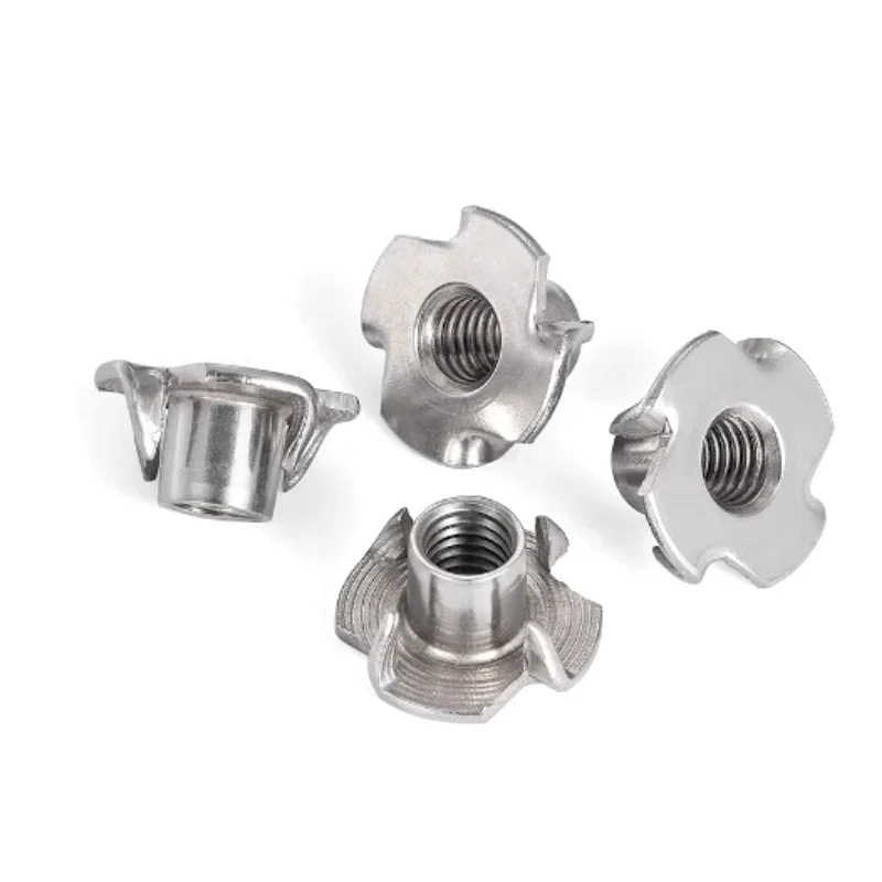 M4 M5 M6 M8 M10 1/4-20 5/16 3/8 304 Edelstahl Vierklauenmutter Lautsprecher T-Mutter Blind-Einsteckmutter Möbelbeschlag – Detail 2