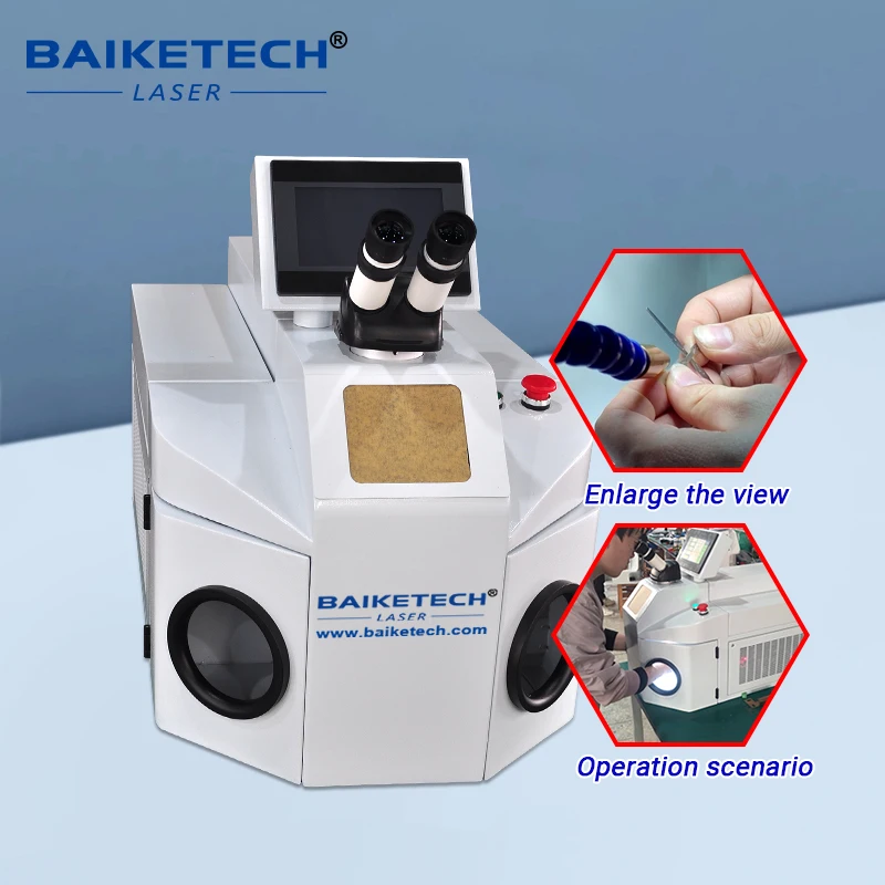 Professional 200W Laser Welding Machine for Rings Necklace Pendants Bracelets Gold Silver Jewelry YAG Laser Welding Machine