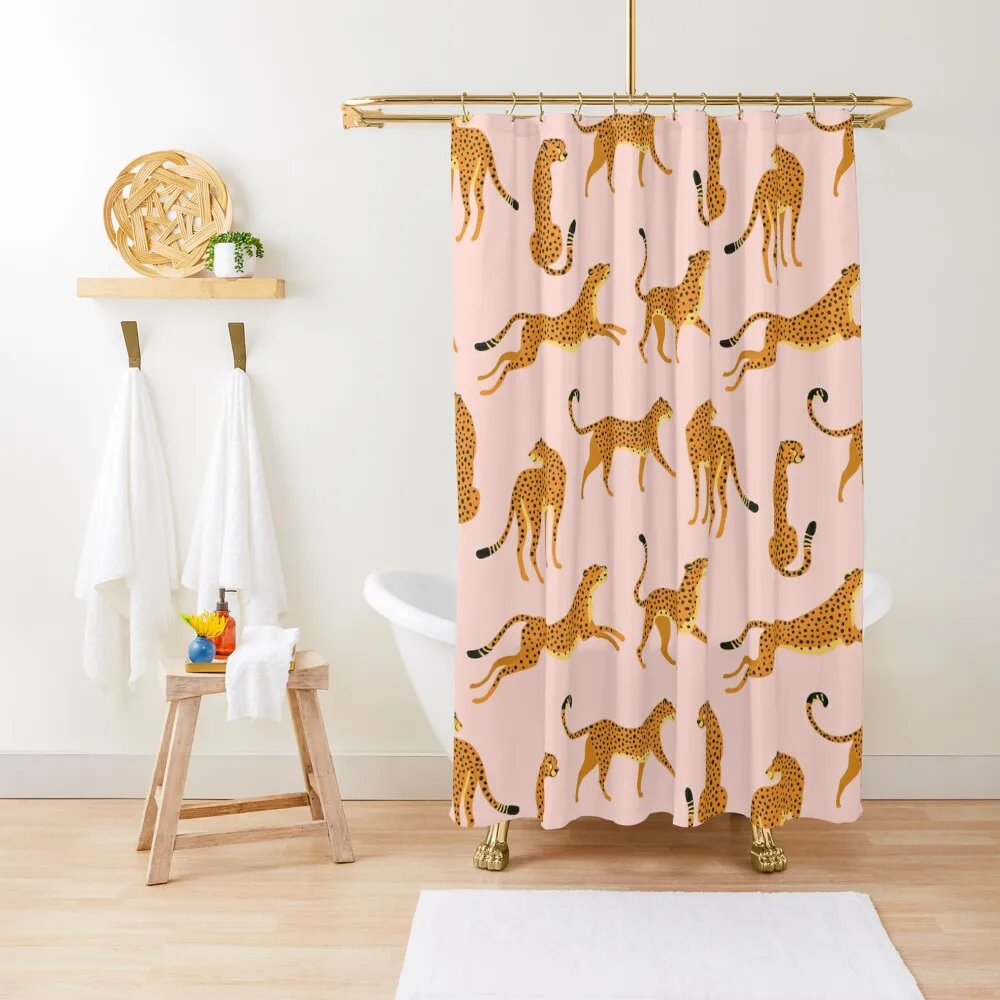 Leopards or cheetahs. Shower Curtain Bathroom And Shower For Bathrooms With Beautiful Designs Curtain