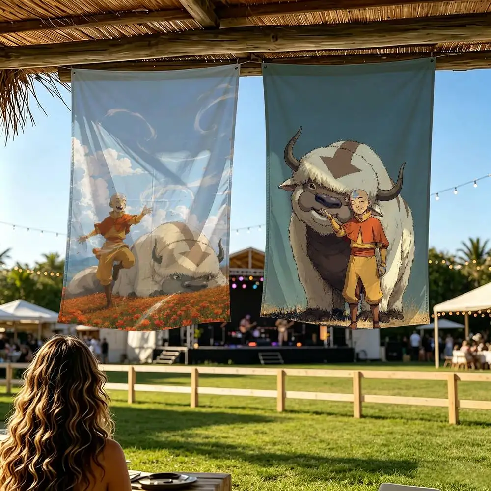 Avatar The Last A-Airbender Flag Digital Printing Banner for Garage Wall Out Door Decoration