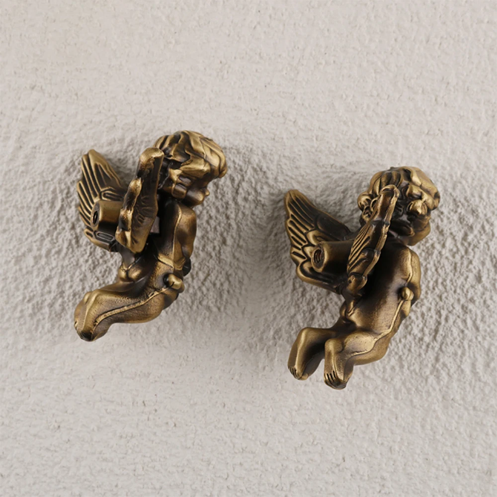 Cupid Cherub Brass Cabinet Door Knobs Home Decor Dresser Pulls Eros Nightstand Knobs Arrow Drawer Pulls Furniture Fine Hardware