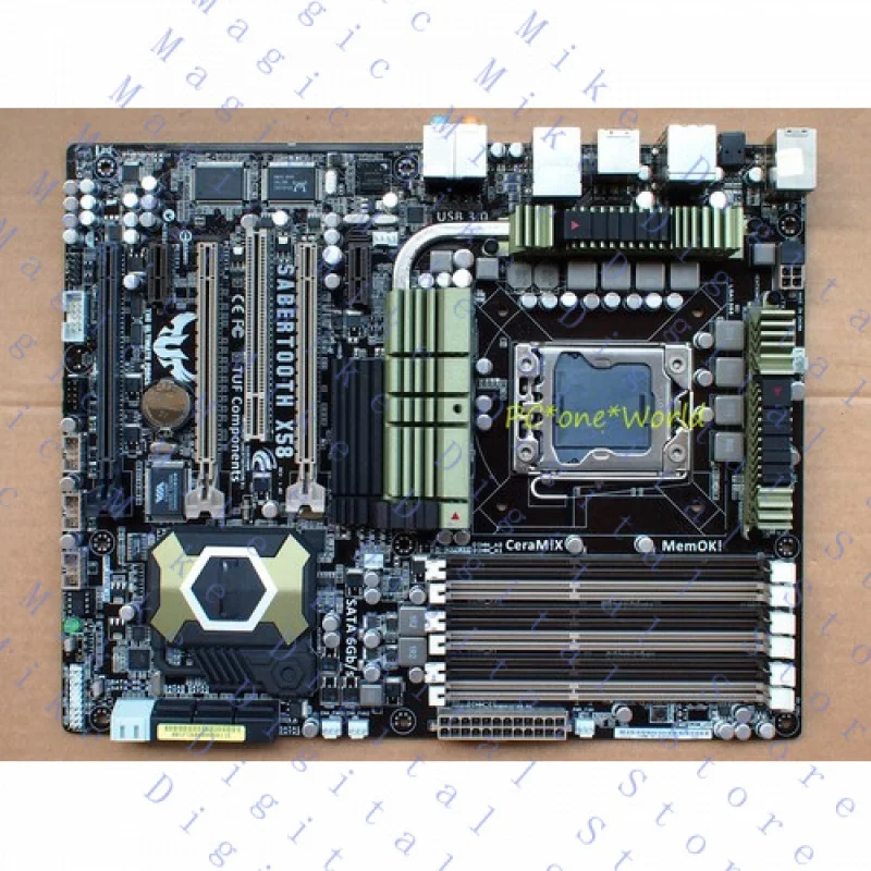 

H FOR ASUS SABERTOOTH X58 motherboard Socket 1366 DDR3 Intel X58 100% working